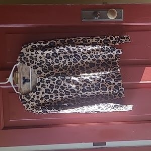 Gap Cheetah print cardigan